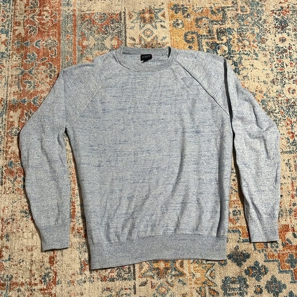 J. Crew Factory Other - JCrew blue marled cotton crewneck sweater.